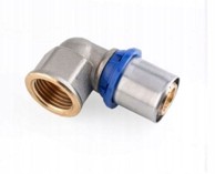 RADOPRESS PIPE LIFE PEX koljeno 16x1/2" GW za prešanje, metalno